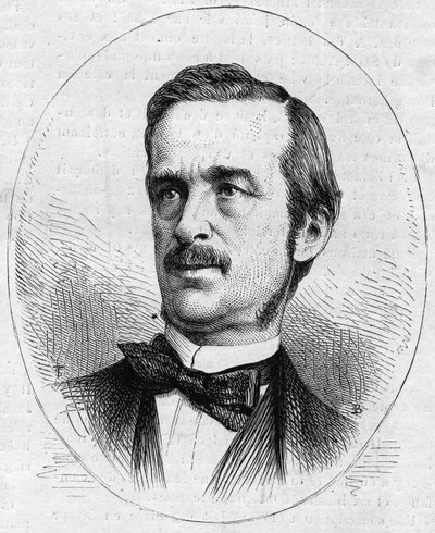 イタリアの政治家、Urbano (Urbano) Ratazzi (1808-1873)の肖像。1873年6月13日付「Le Monde Illustré」844号に掲載されたエングレーヴィング。 作： French School