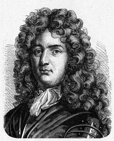 ヴォーバン（1633 - 1707）の肖像。Sébastien Le Prestre de Vauban）（Maréchal de France and military engineer） - in "Album de la Science; illustrious scientists; Great discoveries" 1896. 作： French School