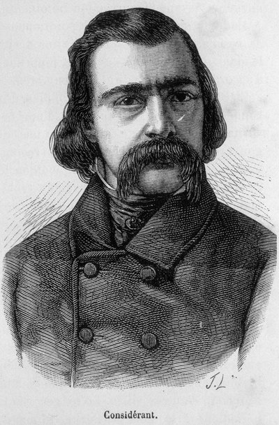 ヴィクトル・リシタルの肖像（1808～1893）フランスの哲学者・経済学者-アンリ・マルタン著『フランス史』所収 作： French School