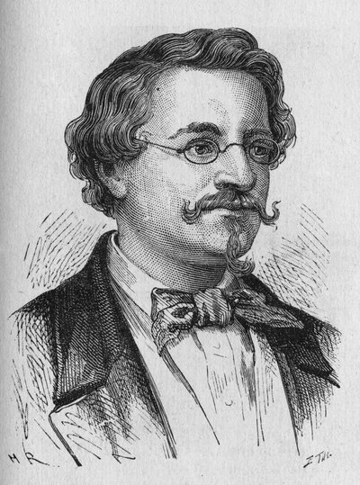 化学者Wilhem Hofmannの肖像 - "Album of Science; illustrious scientists; Great discoveries" 1896年。 作： French School