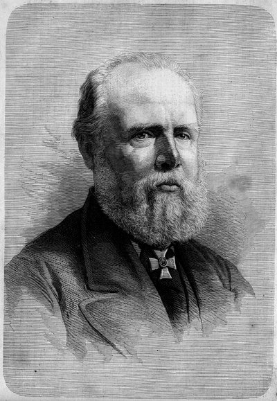 オランダ王ウィリアム3世（1817-1890）の肖像。1月25日付「Le Monde Illustré」1139号に掲載された図版 作： French School