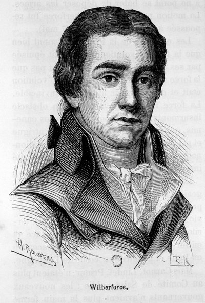 イギリスの政治家ウィリアム・ウィルバーフォース（1759-1833）の肖像 - アンリ・マルタンの「L