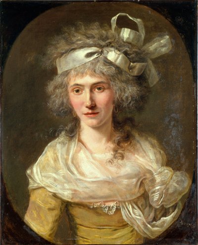 女性の肖像 1785年頃 油彩・カンヴァス 作： French School