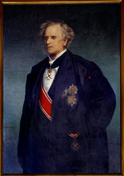 天文学者で政治家のウルバン・ル・ヴェリエ（1811-1877）の肖像 19世紀フランス派のジャコモッティによる絵画 天文台の博物館に展示されています。 作： French School