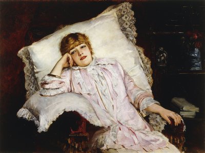 女優ジャンヌサマリーの肖像画は4分の3の長さで、 作： French School
