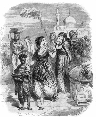 ビザンチン時代のゾエ・ラ・ポルフィロゲネテ（978-1050）の肖像 モーリス・ラシャトレ著「Histoire des Papes-King-Queen-and-Empereurs a travers les centuries」に掲載された版画。 作： French School