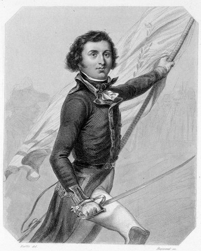 フランス王ルイ・フィリップ1世（1773-1850）となったシャルトルとオルレアンの公爵の肖像。L