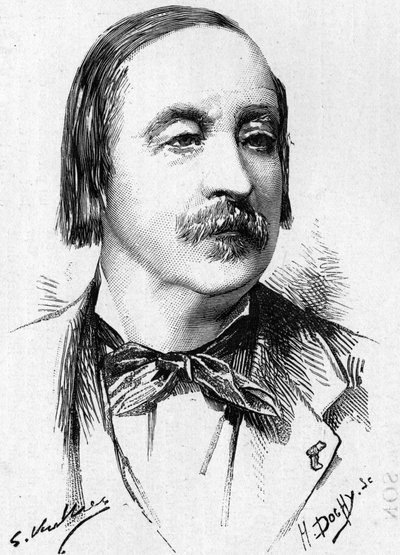 フランスのソルフェージュ教授であるMonsieur Felix Le Couppey（1811-1887）の肖像。 作： French School