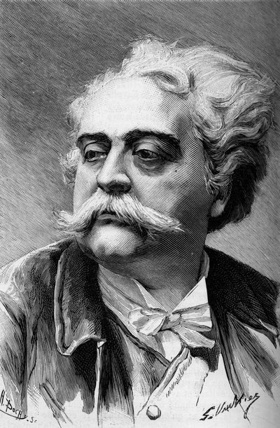 画家・彫刻家であるアルベール・アーネスト・キャリア・ベルーズ（1824-1887）の肖像（『Illustrous World 1887』所収）。 作： French School
