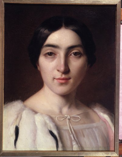 アデルヒューゴ（1830-1915）と推定される肖像画 作： French School
