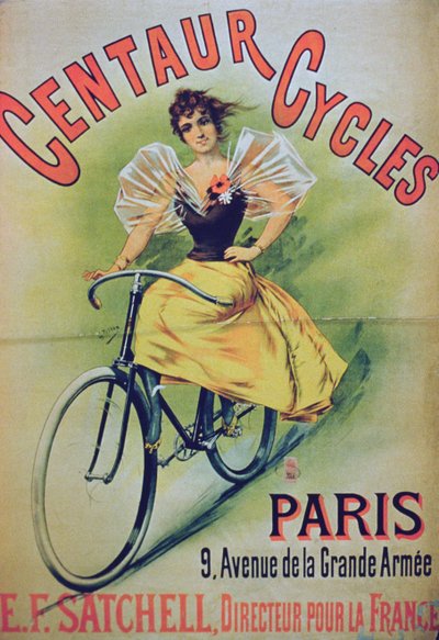 ケンタウロスサイクルのポスター広告、パリ 作： French School