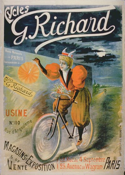 G.リチャードサイクル、パリのポスター広告 作： French School