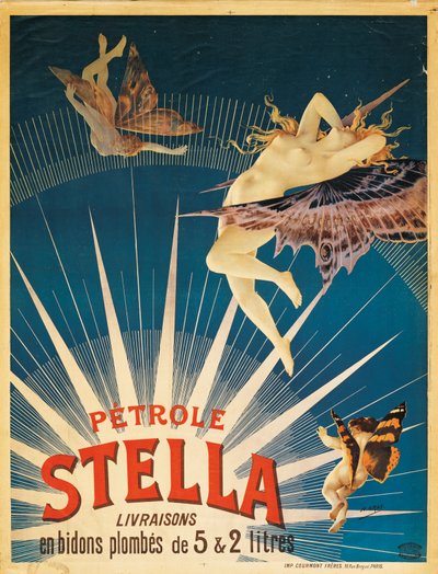 ステラガソリンの広告ポスター、1897年 作： French School