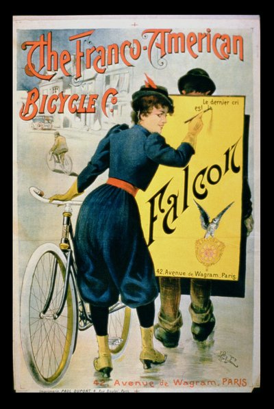 ポスター広告仏米自転車社、パリ 作： French School