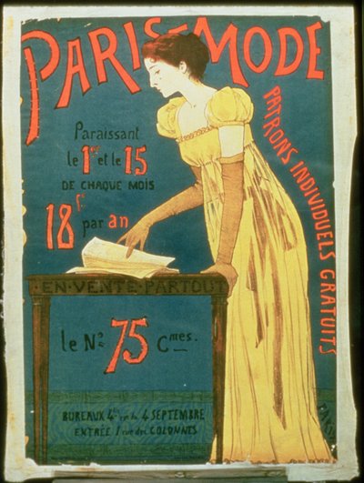 Paris Mode Magazineのポスター広告購読 作： French School