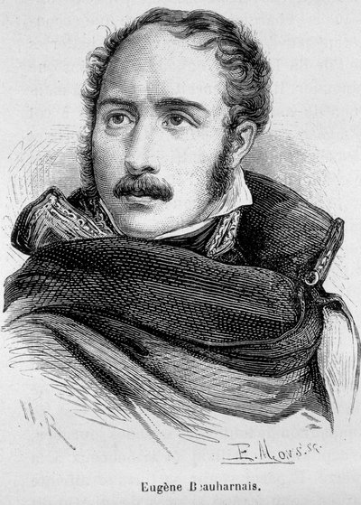 ユージン・ローズ・ド・ボーアルネ公爵（1781～1824年、アレクサンドル・ド・ボーアルネとジョセフィーヌの息子） - アンリ・マルタン著「フランス史」にて 作： French School