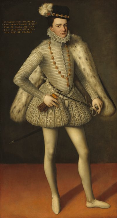 エルキュルフランソワ王子、アレンソン公爵、1572年 作： French School