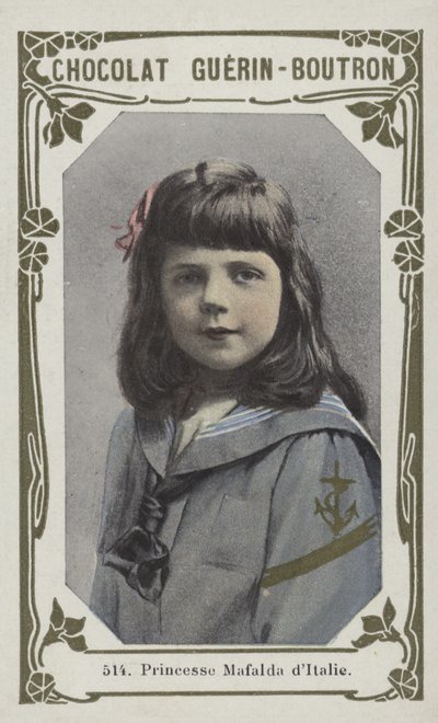 イタリアのマファルダ王女（カラー写真） 作： French School
