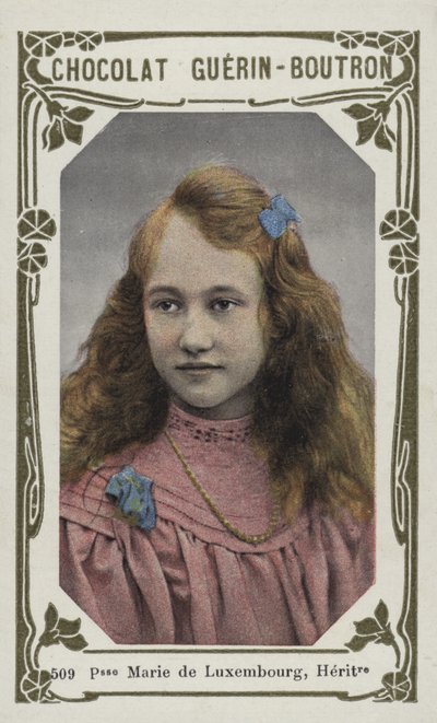 ルクセンブルクのマリー王女、ヘリティエール（カラー写真） 作： French School