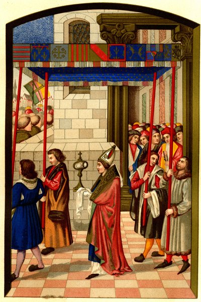 アンジュー王ルネ1世（1409-1480）のエクサン・プロヴァンスへの行列 作： French School