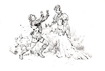 ビクターユーゴー（1802-85）によるルイブラス（1838）、1880（紙にペンとインク）の制作小冊子 作： French School