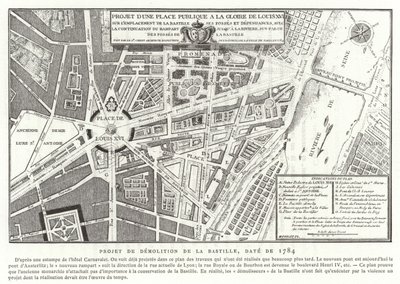 1784年、パリのルイ16世の栄光に捧げられた公共広場の提案 作： French School