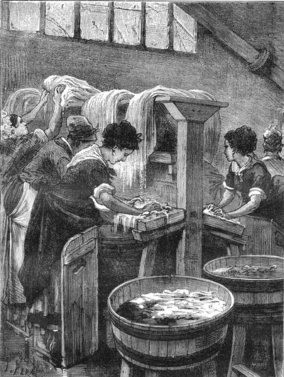 公共洗濯場、洗濯作業場、水使用 1880 作： French School