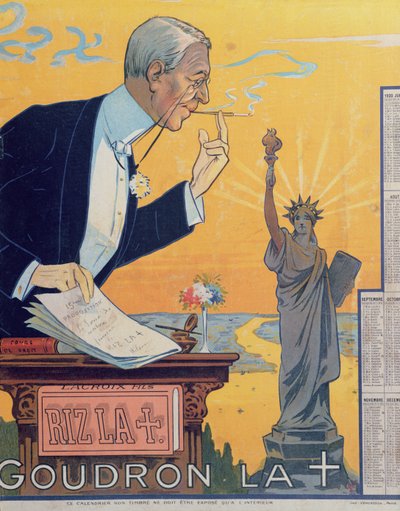 ウッドロウウィルソン大統領（1856-1924）と国際連盟の第15命題1920 作： French School