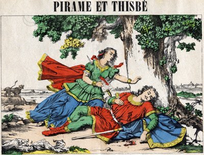 Pyramus (Pirame) and Thisbe」は、Ovidの「The metamorphoses」に登場する物語です。 作： French School