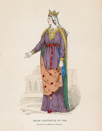 1360年の女王 作： French School