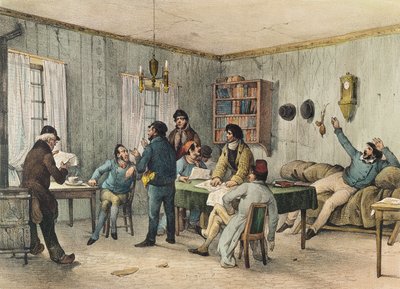 サントペラージュ刑務所の読書室、パリ、c。 1840 作： French School