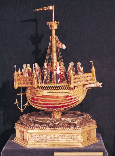 聖ウルスラの聖遺物箱、1574年（金、銀、エナメル） 作： French School