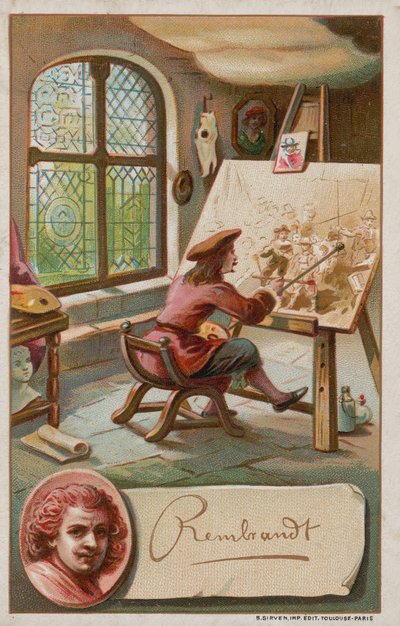 レンブラント、オランダの芸術家（1606-1669） 作： French School