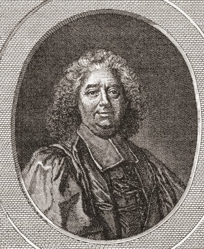 ルネ・プセル、1655-1745。フランスの治安判事、聖レナードコルビニーの大修道院長。 Les Heures Libresから1908年に出版されました。 作： French School