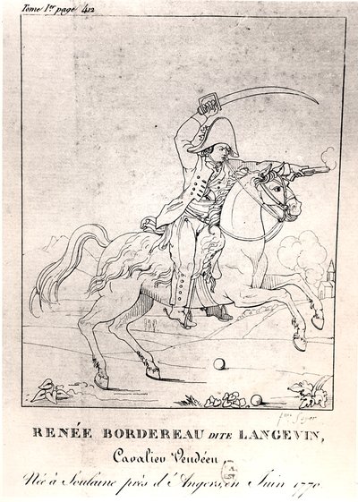 ランジュバン（1770-1828）と呼ばれるレニー国境 作： French School