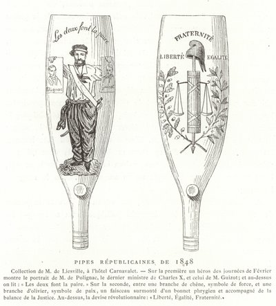 共和党のパイプ、1848年の革命、フランス 作： French School