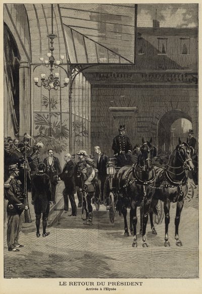 1897年のロシア訪問からのフェリックスフォールフランス大統領の帰還 作： French School