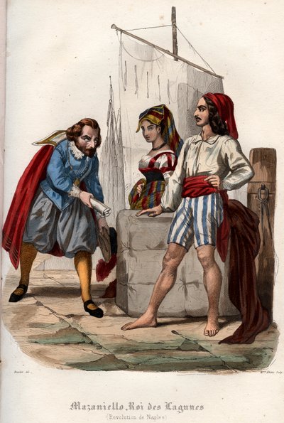 1647年のナポリでのスペインのハプスブルク家支配に対する反乱 作： French School