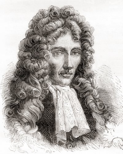 ロバート・ウィリアム・ボイル（イギリス・アイルランドの自然哲学者、化学者、物理学者、発明家）「Les Merveilles de la Science, pub.1870」より。 作： French School
