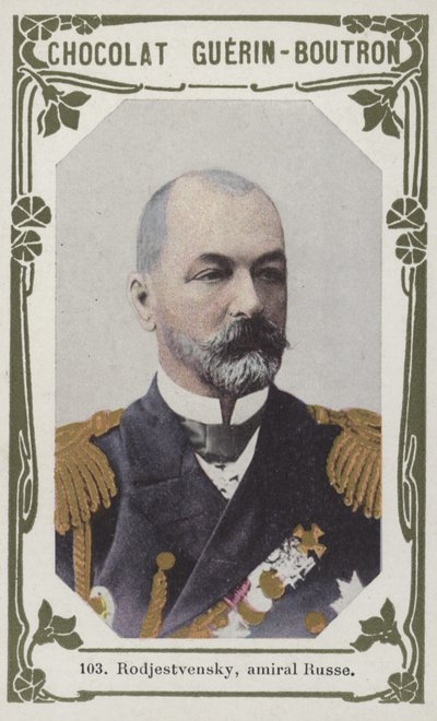 Rodjestvensky、ロシア海軍大将（カラー写真） 作： French School
