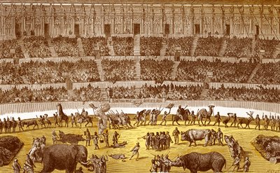古代ローマのサーカス（「演劇辞典」アルチュール・プヴァンより 作： フランス語学校