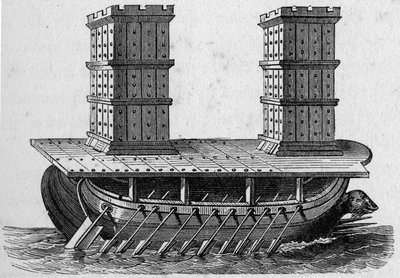 ローマの船の塔。海兵隊と植民地：商業」に掲載された版画 作： French School