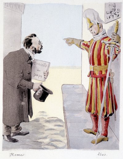 ローマ - Lebourgeois著『Zola: 32 caricatures glossing Zola