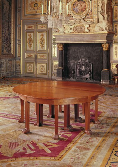 ディレクトワール時代のスタイルの円卓、1795-99 作： French School