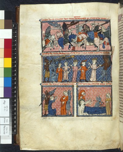 Royal 19 C. 1、f.204v Diabolic Temptations、「Le Breviari d