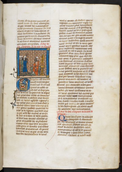 Royal MS 19 D I、f.76r、Roman d