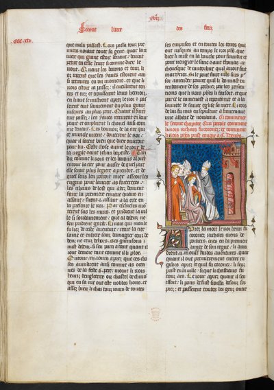 ロイヤル Ms 16 g VI f.347v リチャード 1 世の戴冠式、「Les Grandes chroniques de France」のイラスト 作： French School