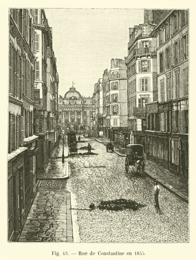 1855年のコンスタンティン通り 作： French School