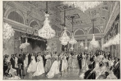Sadi Carnot (1837-1894) 1887年から1894年までのフランス大統領とその妻（エリゼ宮） - Sadi Carnot, president of French Republic and his wife - The feasts of the presidence - the new ballroom at Palais de L