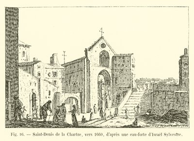 1660年頃のイスラエル、シルベストルのエッチング後のサンドニドラシャルトル 作： French School